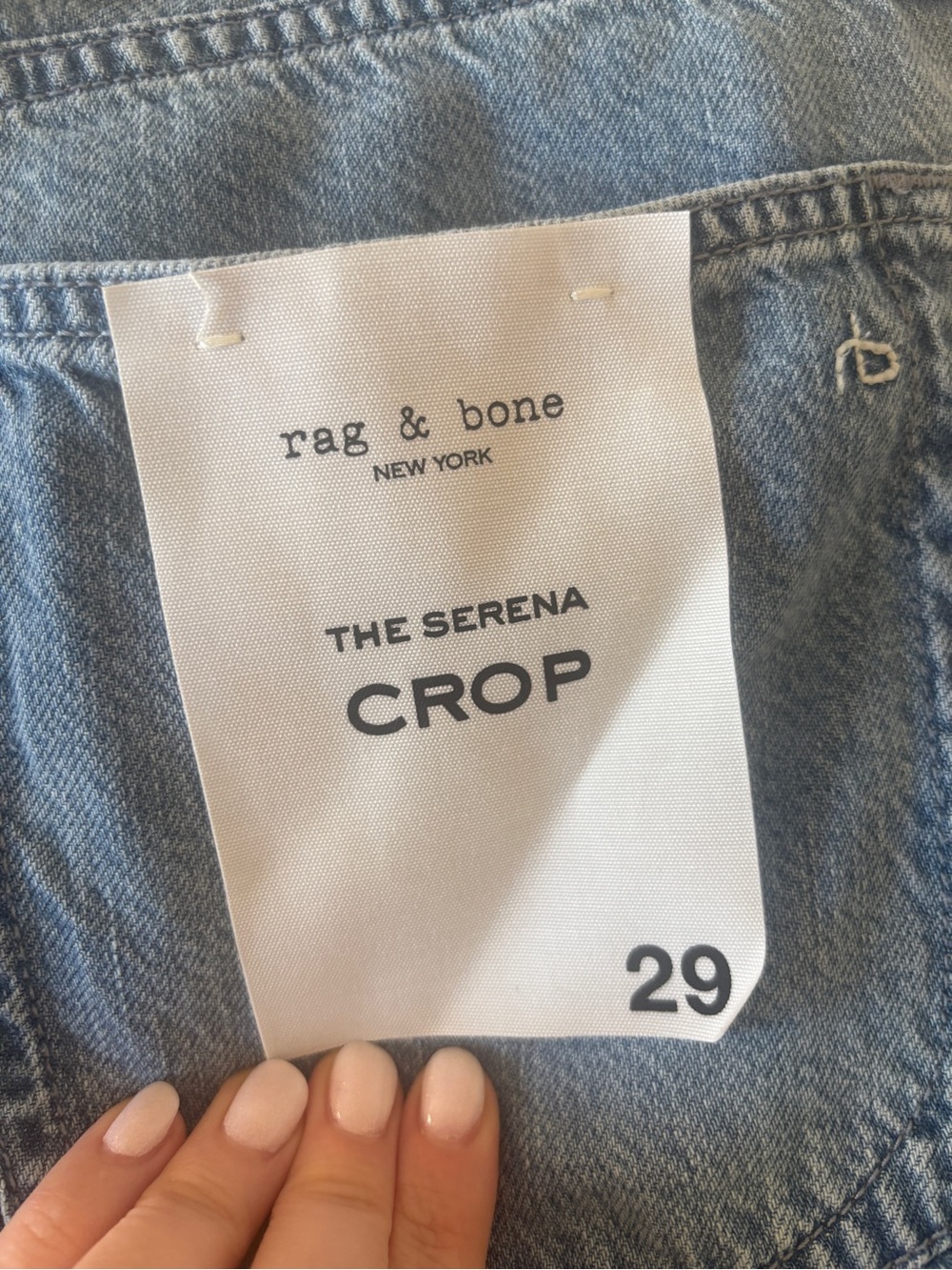 rag & bone Light Blue Wide-Leg Jeans - Picture 3 of 5